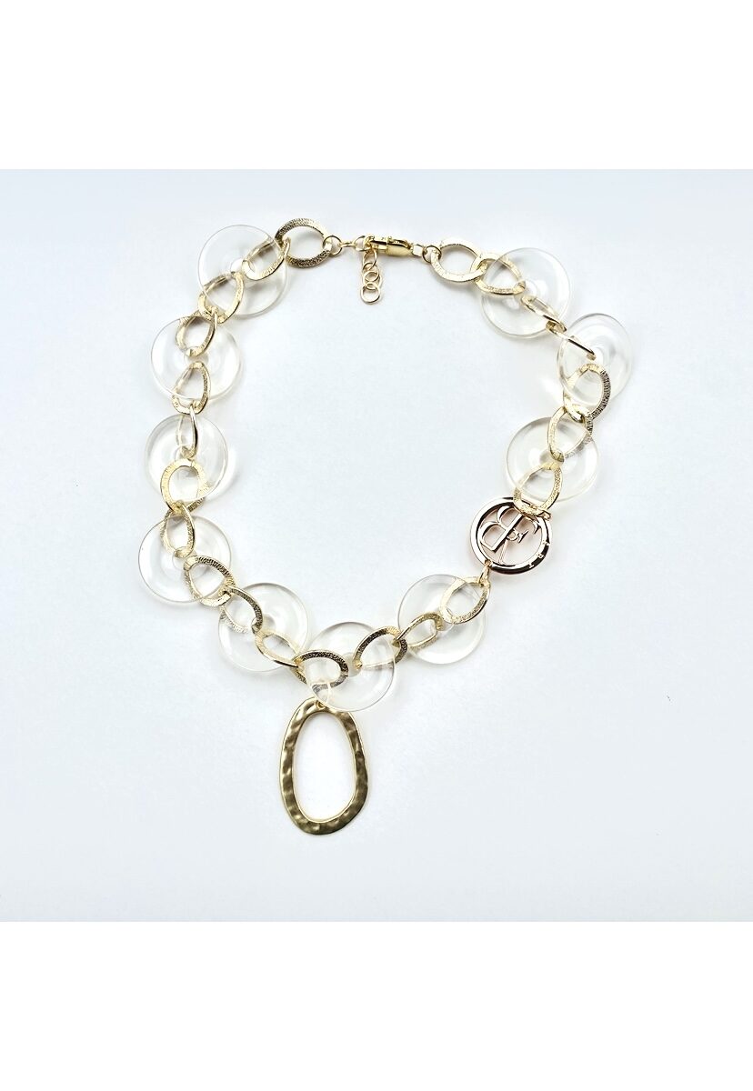 Collar CÍRCULOS GOTA DORADO