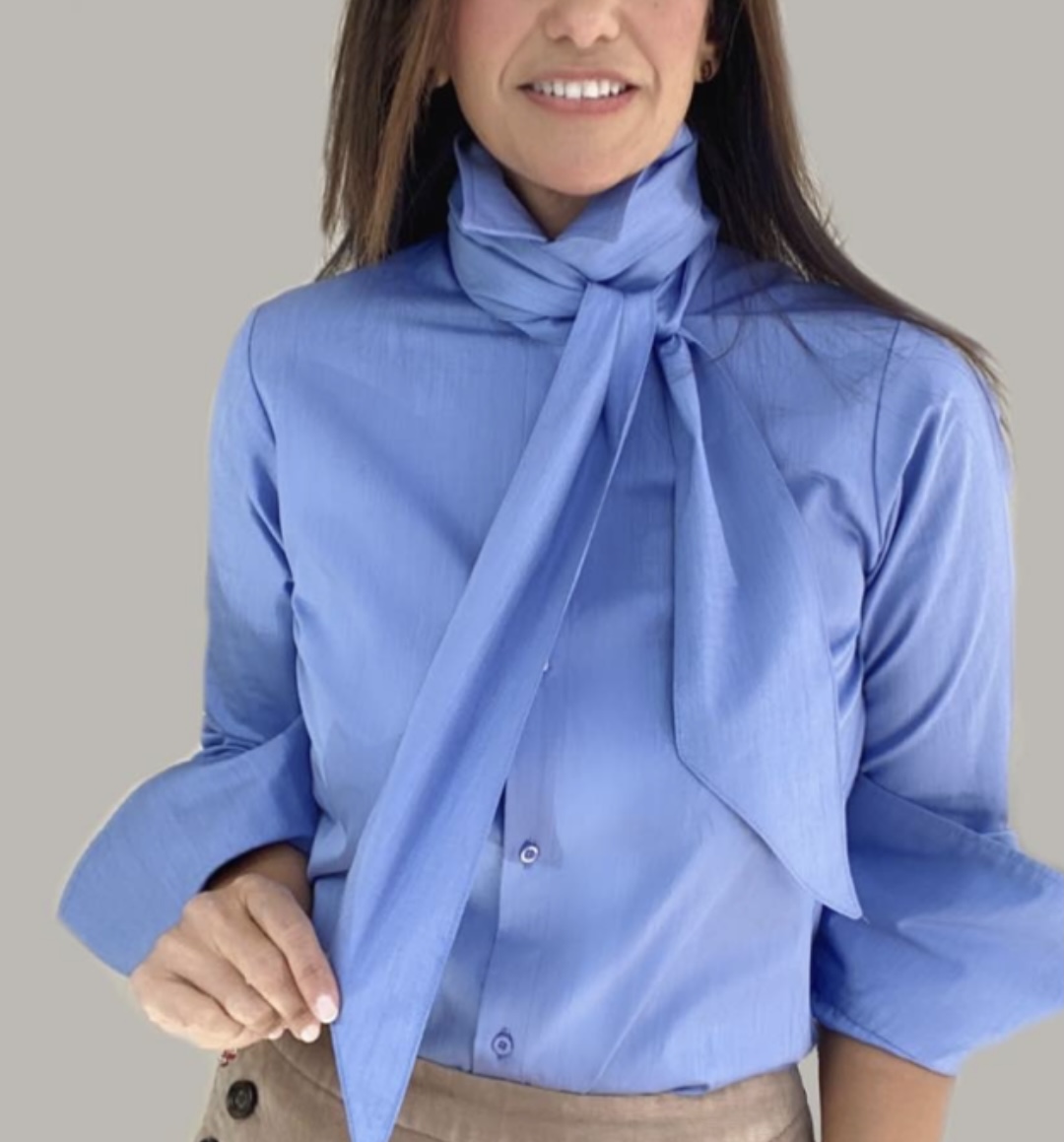 Camisa CLÁSICA CELESTE